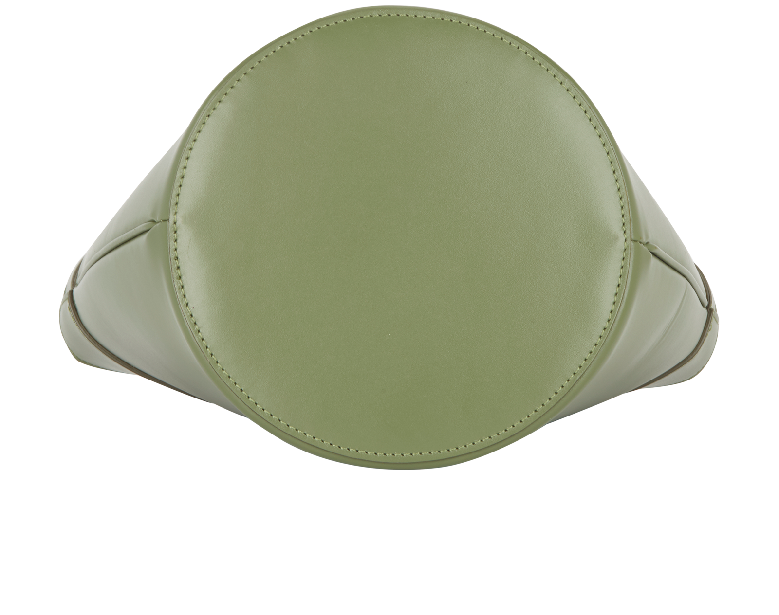 Clasp Bucket Bag, &pound;600, Handbags, Green, Leather, Top view